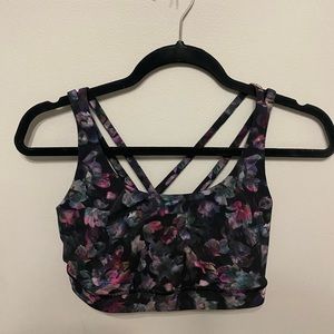 Lululemon floral sports bra